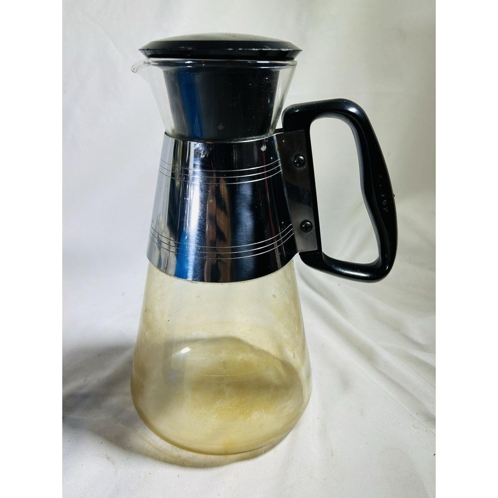 Vintage 1956 Silex Pyrex Nescafe Coffee Maker Bakelite Collectible Pot Glass